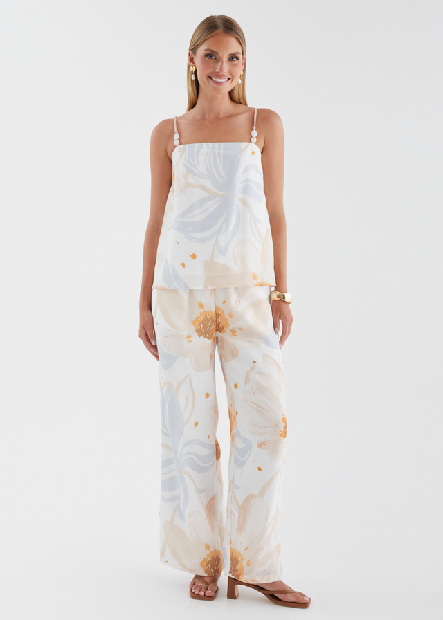Pearla Set - Apricot Blue Floral