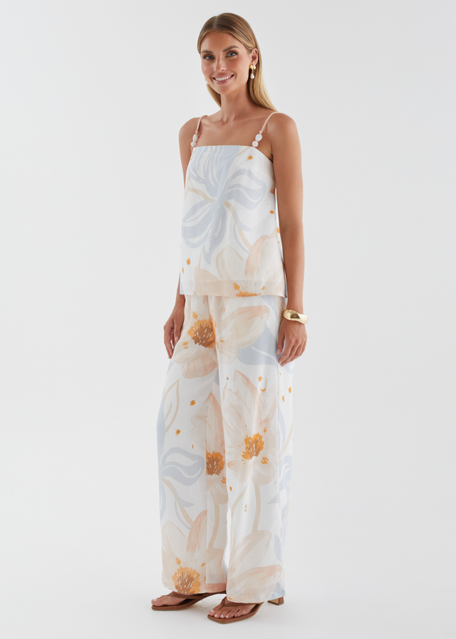 Pearla Set - Apricot Blue Floral