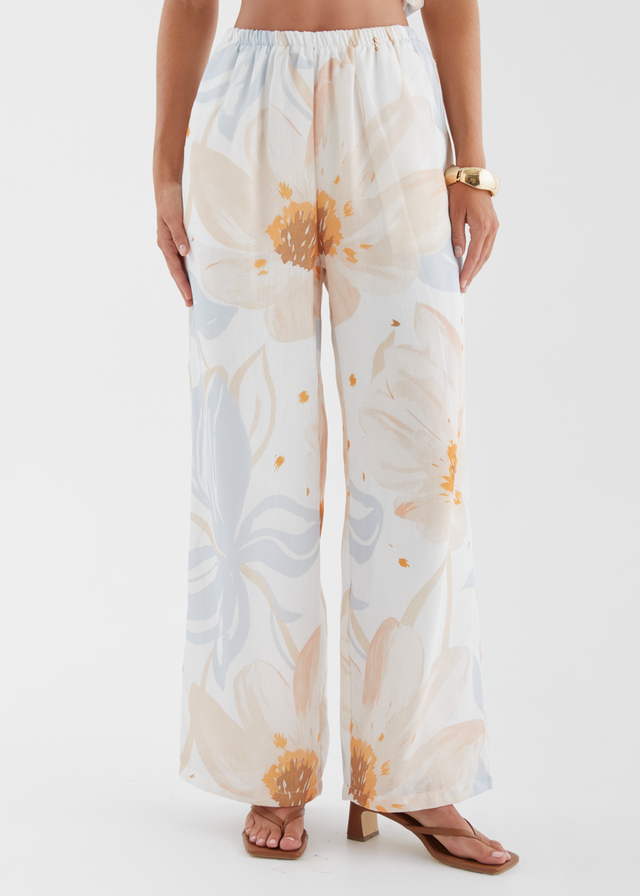 Pearla Set - Apricot Blue Floral