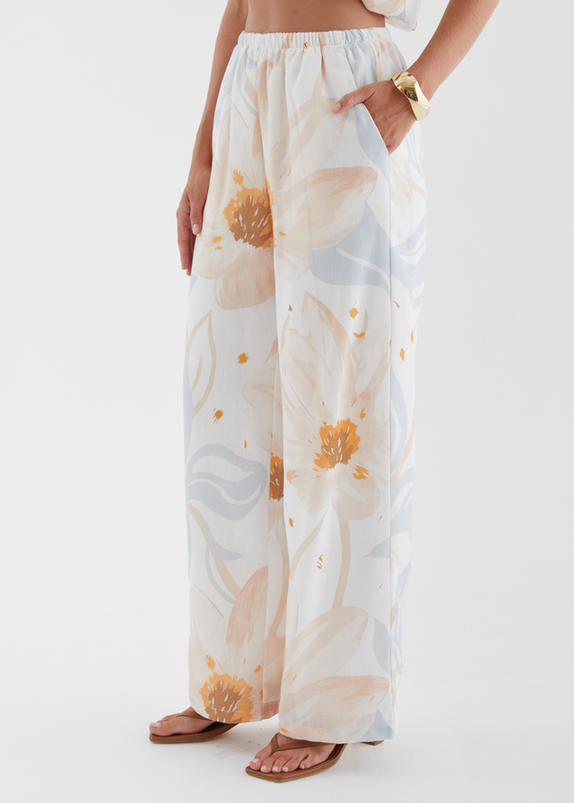Pearla Set - Apricot Blue Floral