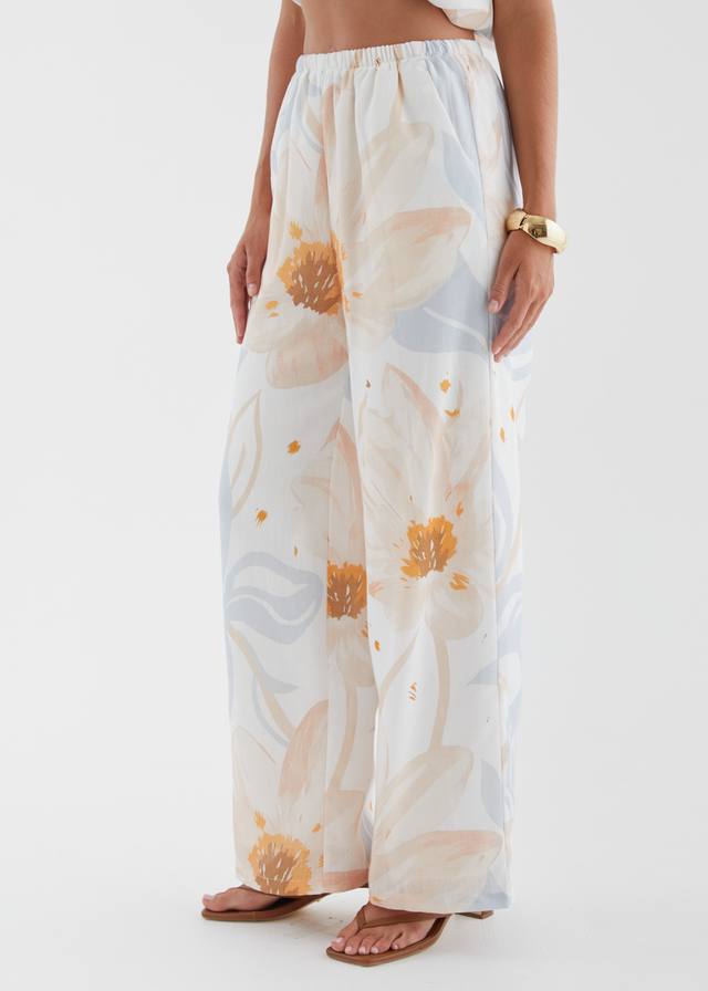 Pearla Set - Apricot Blue Floral