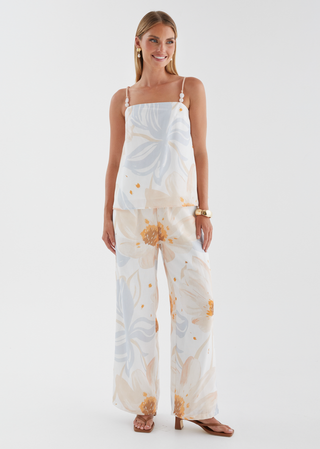 Pearla Set - Apricot Blue Floral