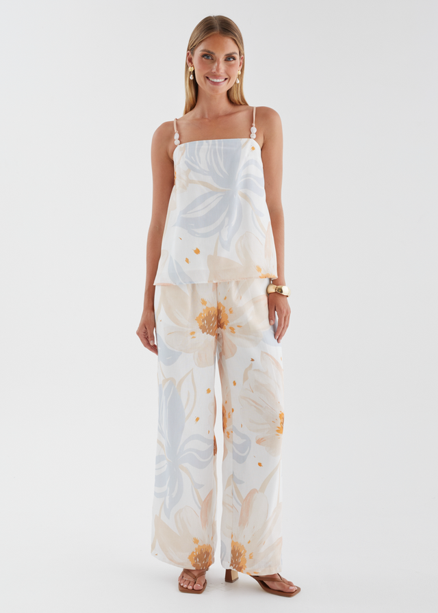 Pearla Set - Apricot Blue Floral