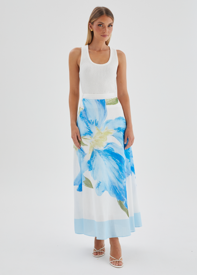 Melora Maxi Skirt - Blue Iris