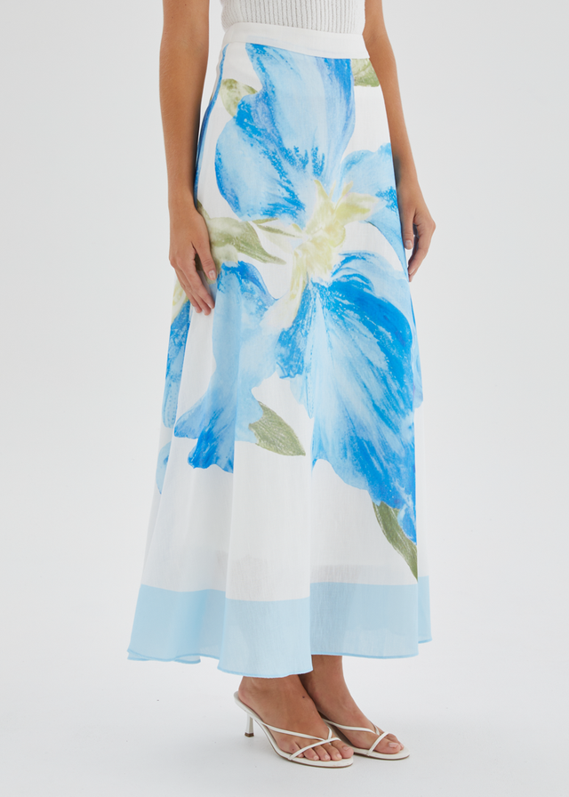 Melora Maxi Skirt - Blue Iris