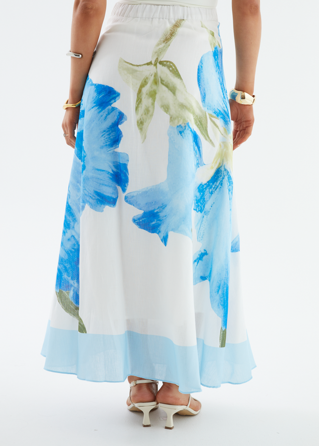 Melora Maxi Skirt - Blue Iris
