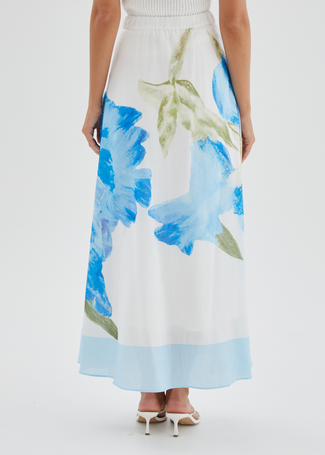 Melora Maxi Skirt - Blue Iris