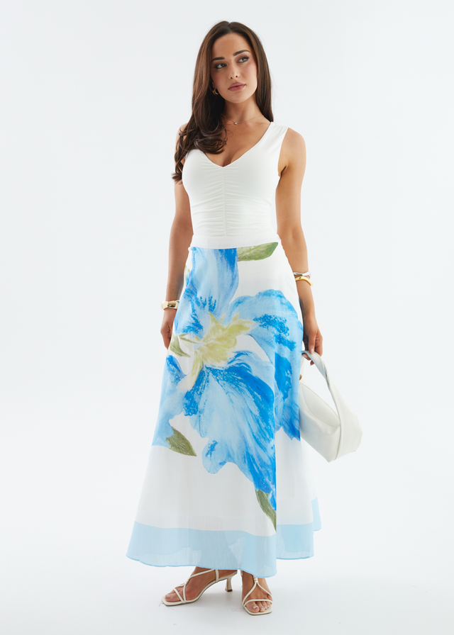 Melora Maxi Skirt - Blue Iris