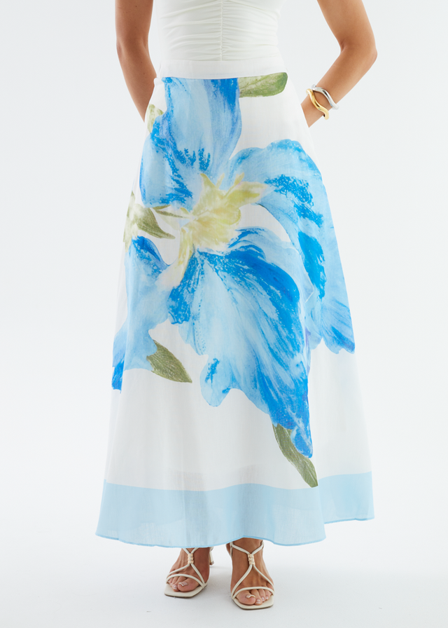 Melora Maxi Skirt - Blue Iris