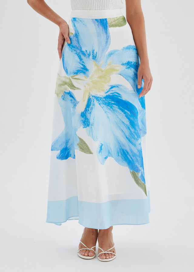 Melora Maxi Skirt - Blue Iris