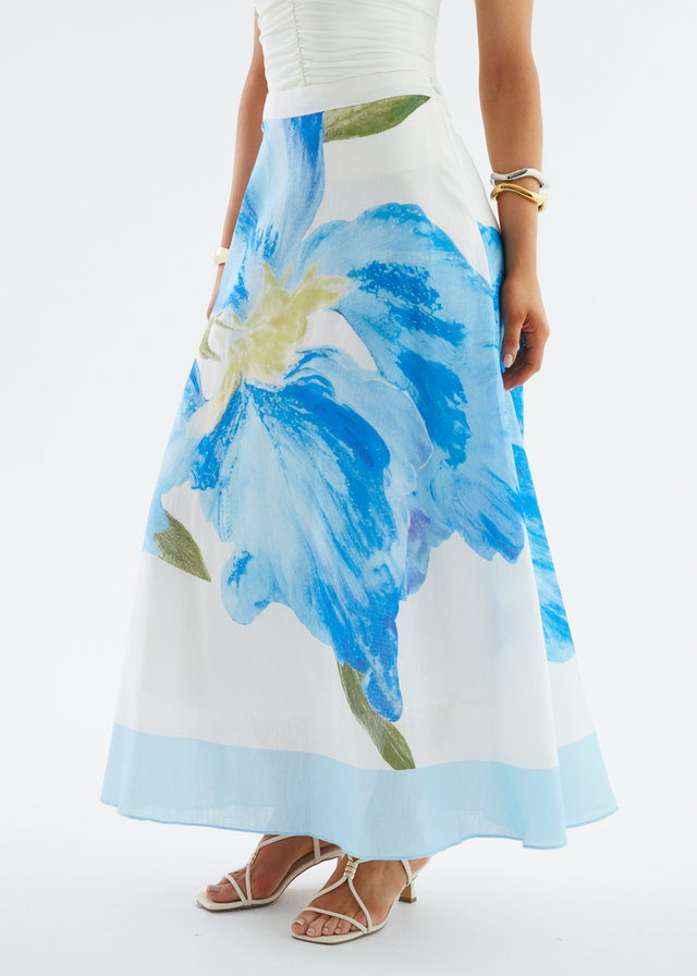 Melora Maxi Skirt - Blue Iris