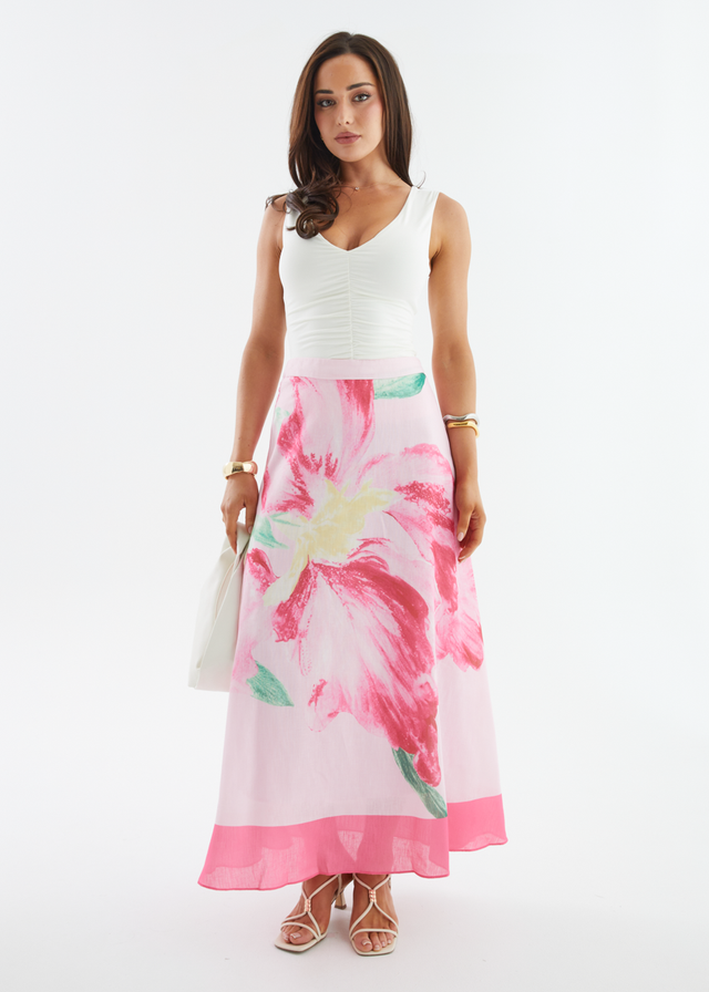 Melora Maxi Skirt - Pink Iris