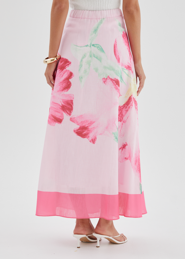 Melora Maxi Skirt - Pink Iris