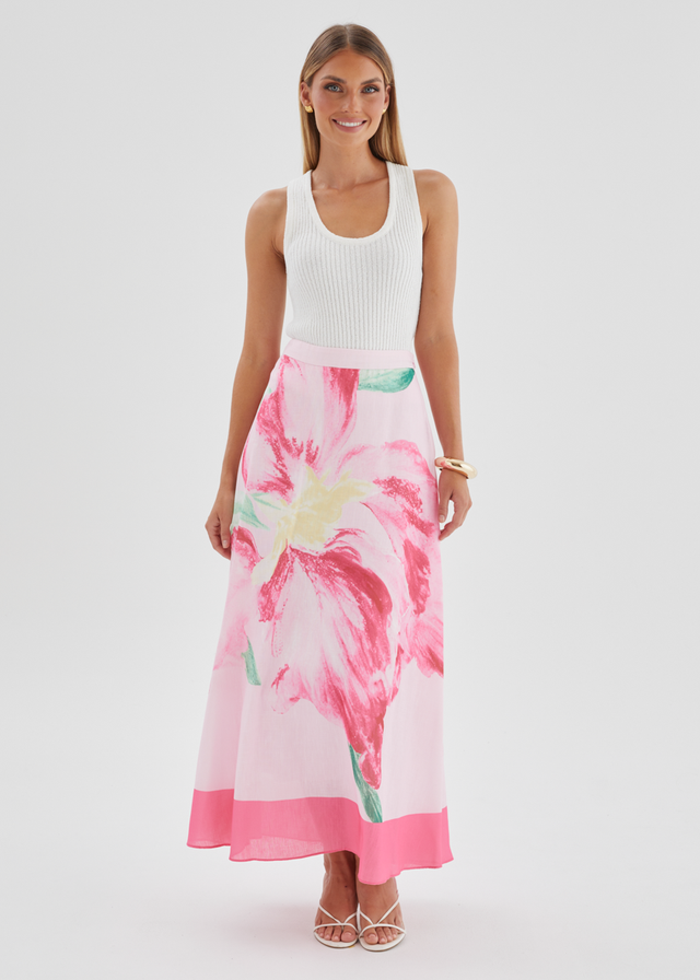 Melora Maxi Skirt - Pink Iris