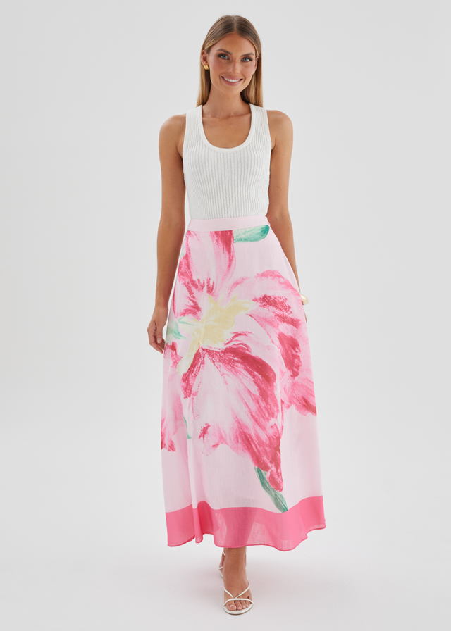 Melora Maxi Skirt - Pink Iris