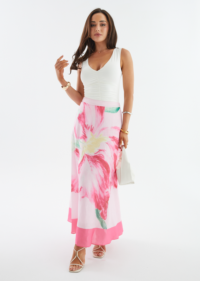 Melora Maxi Skirt - Pink Iris