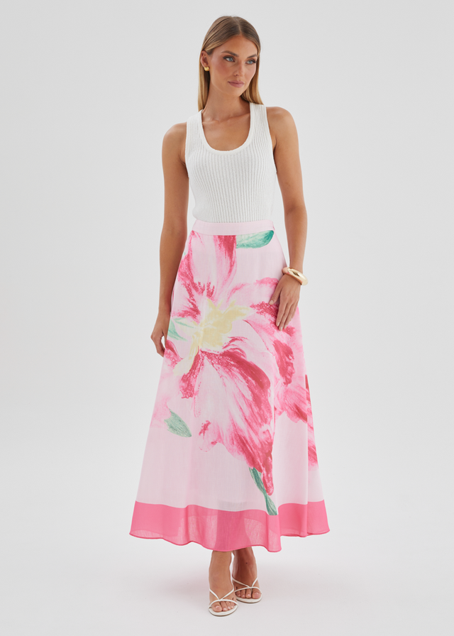 Melora Maxi Skirt - Pink Iris