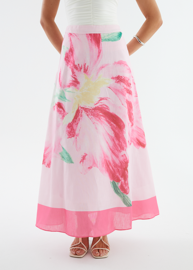 Melora Maxi Skirt - Pink Iris