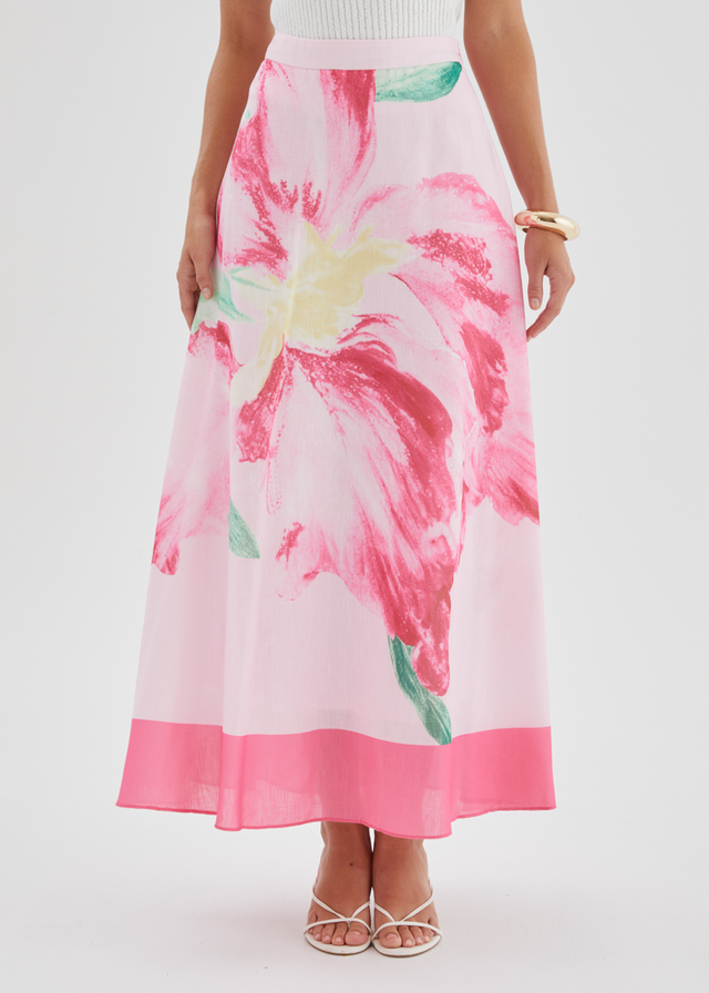 Melora Maxi Skirt - Pink Iris