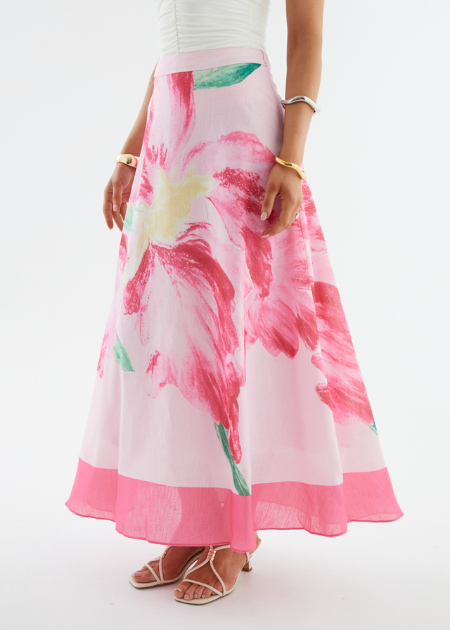 Melora Maxi Skirt - Pink Iris
