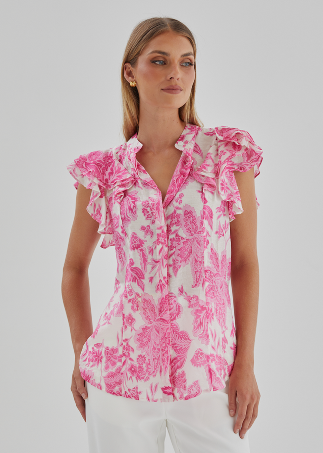 Alyssia Blouse - Pink Bloom