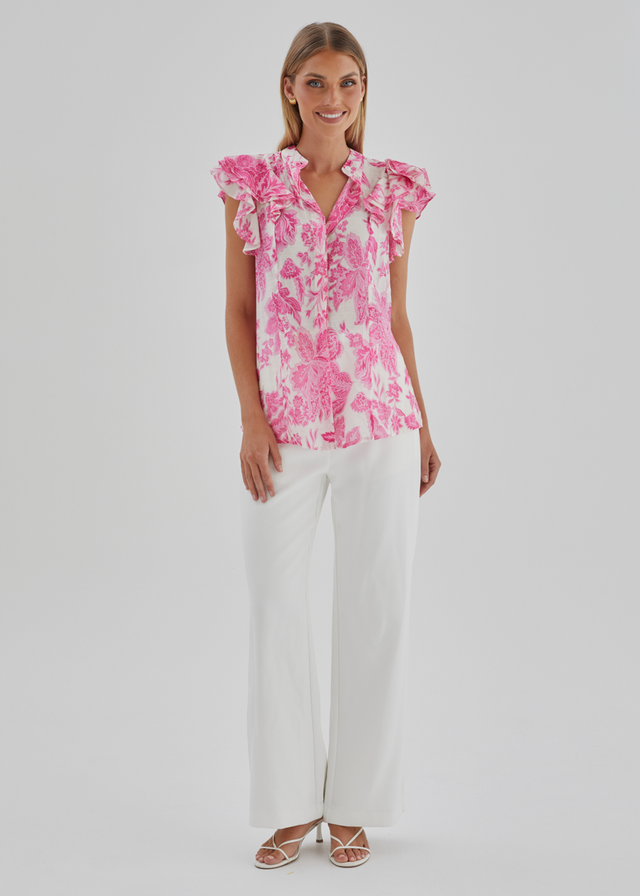 Alyssia Blouse - Pink Bloom