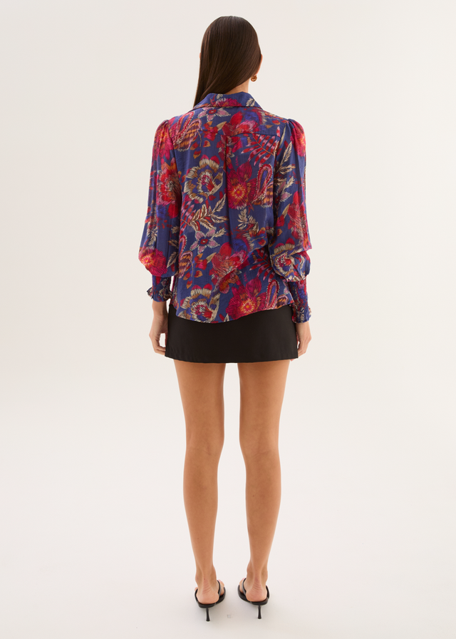 Natarsha Blouse - Blue Native