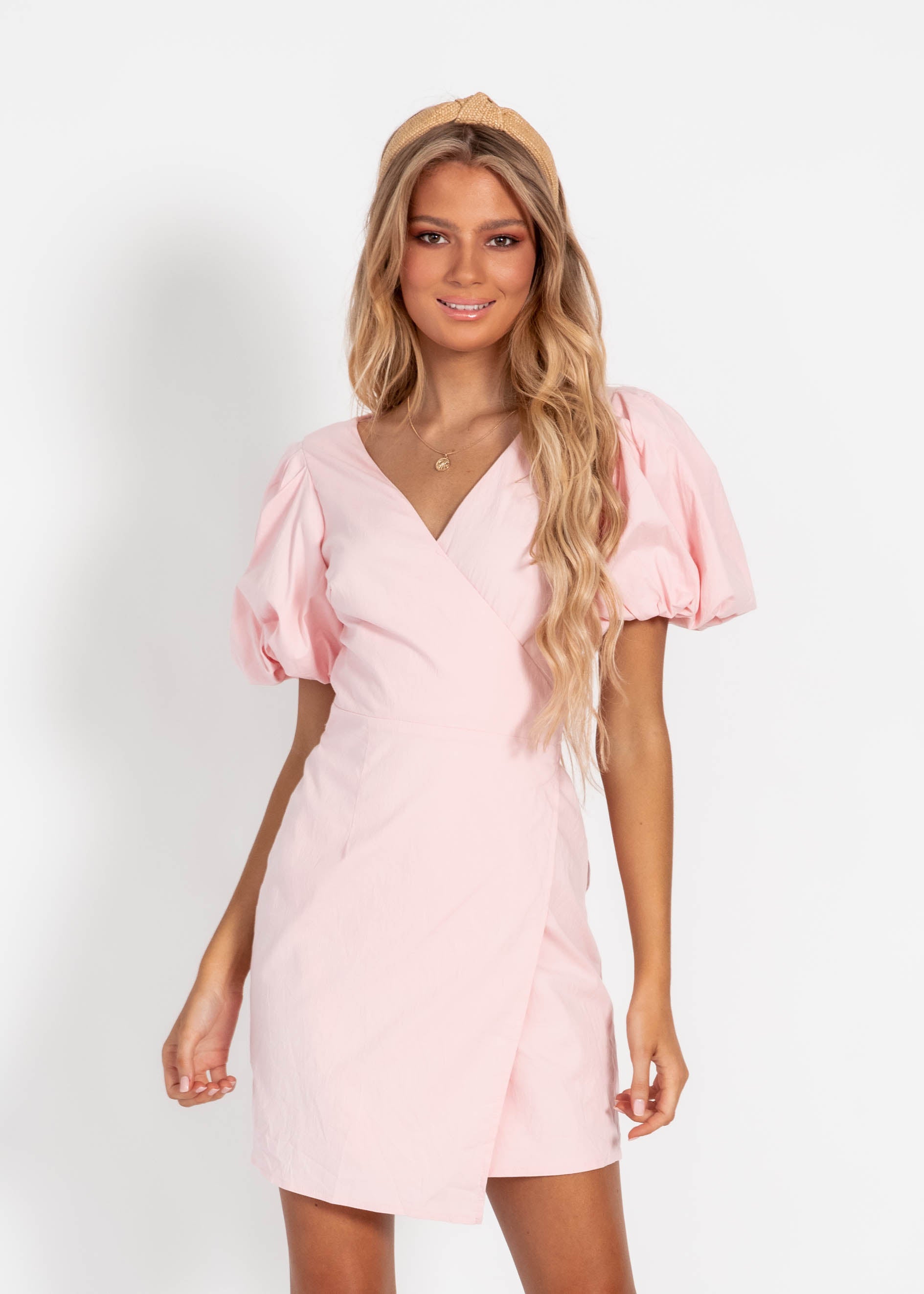 Take it to Heart Wrap Dress - Pink