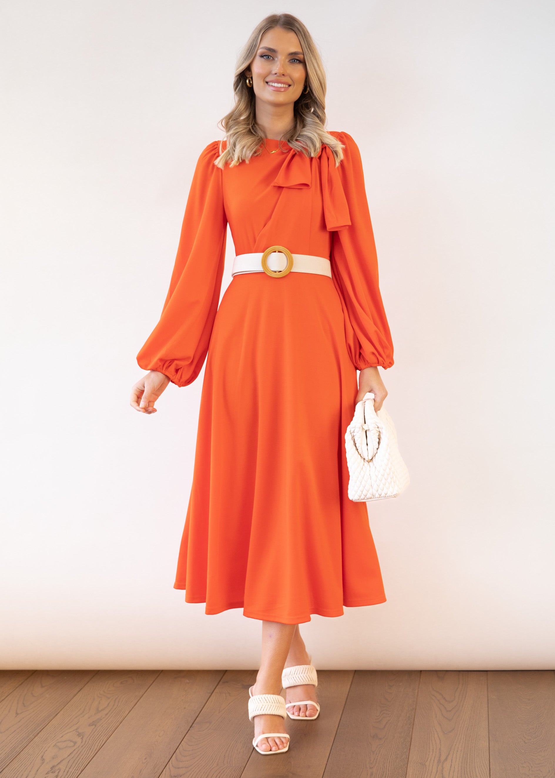 Kyati Midi Dress - Orange