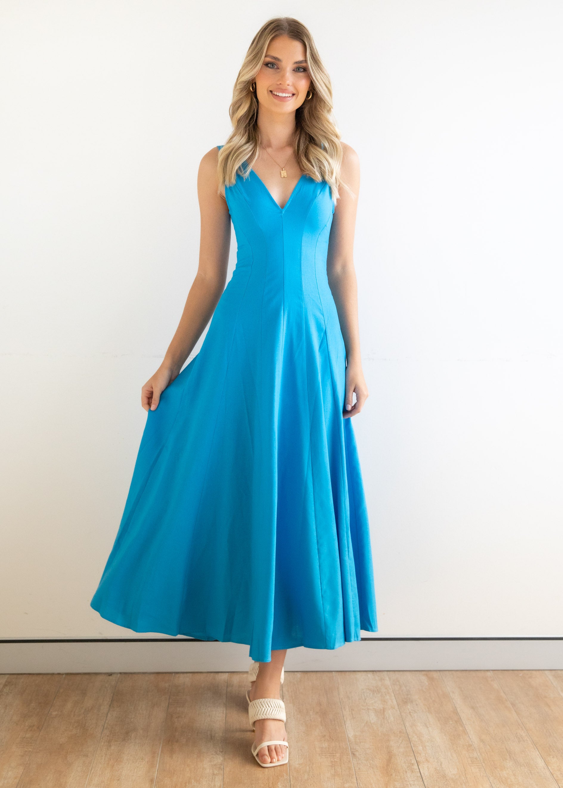 Candace Maxi Dress - Blue