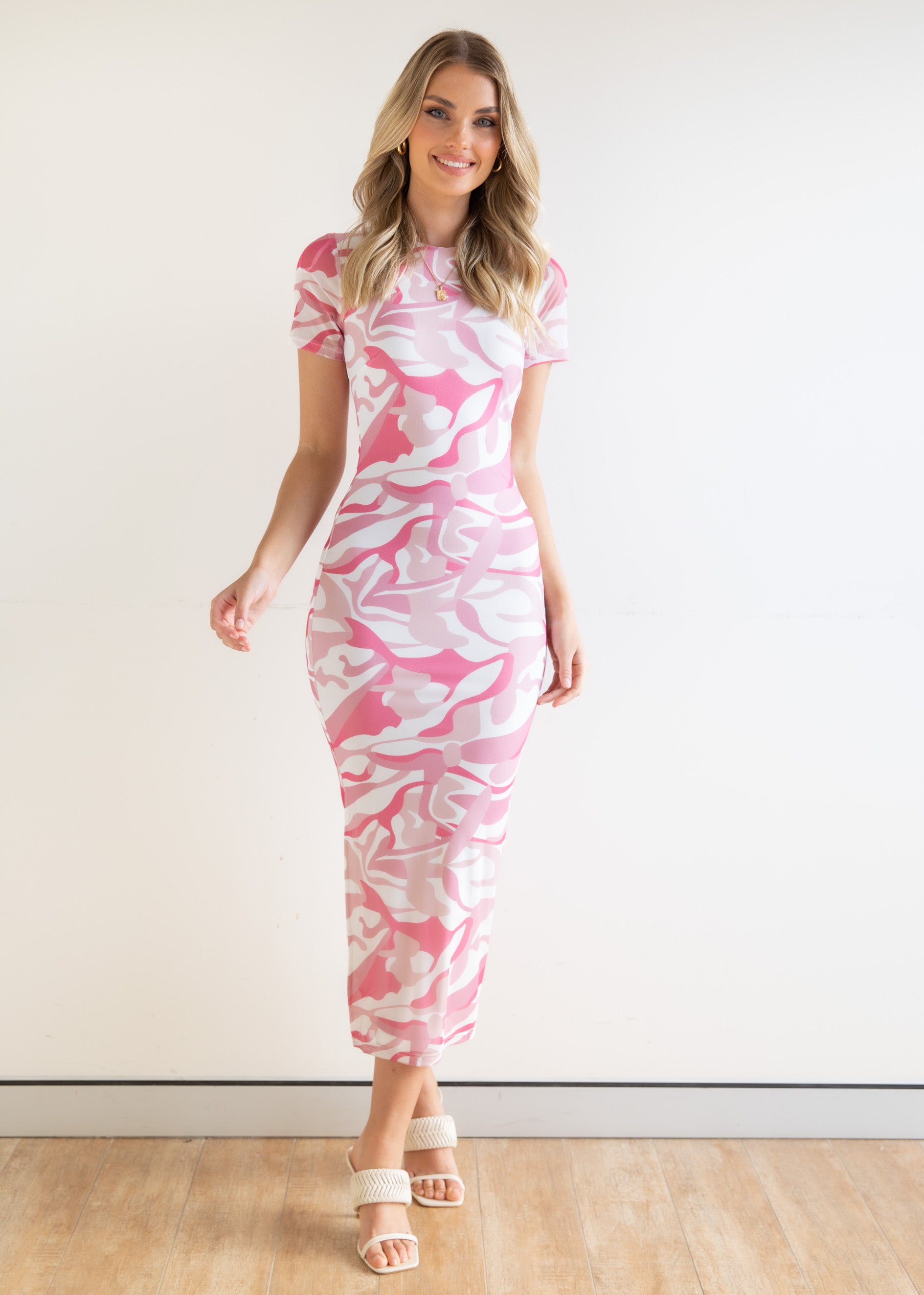 Conrad Midi Dress - Pink