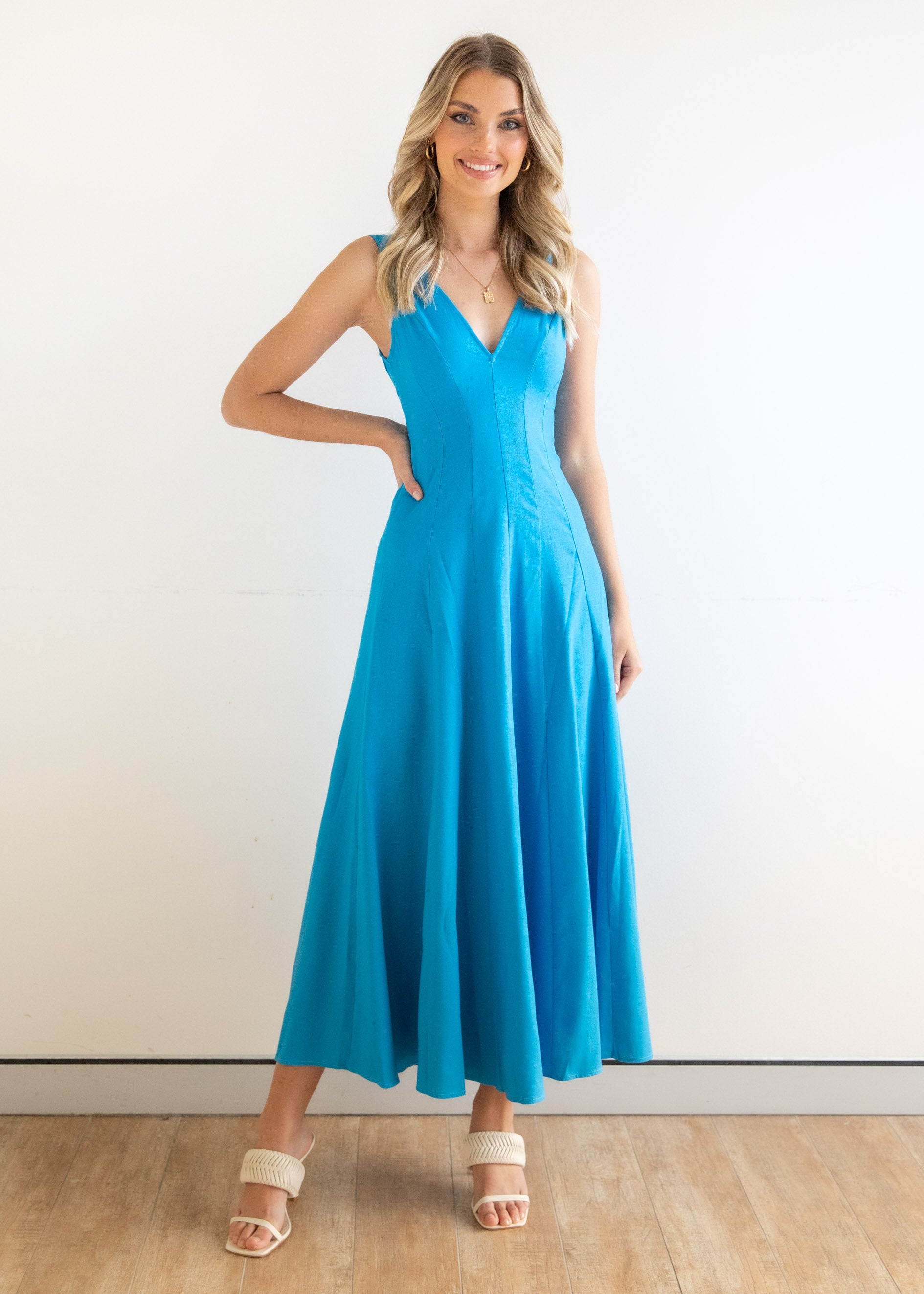 Candace Maxi Dress - Blue