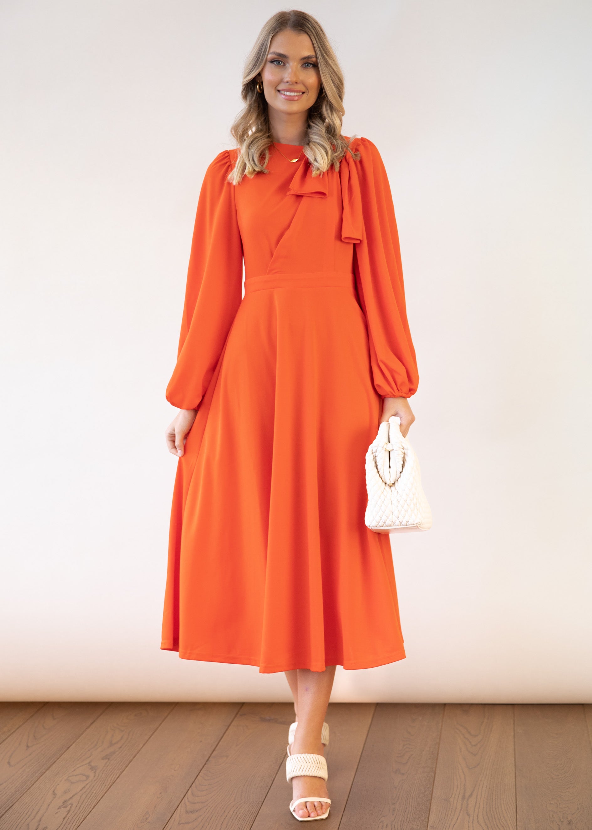 Kyati Midi Dress - Orange