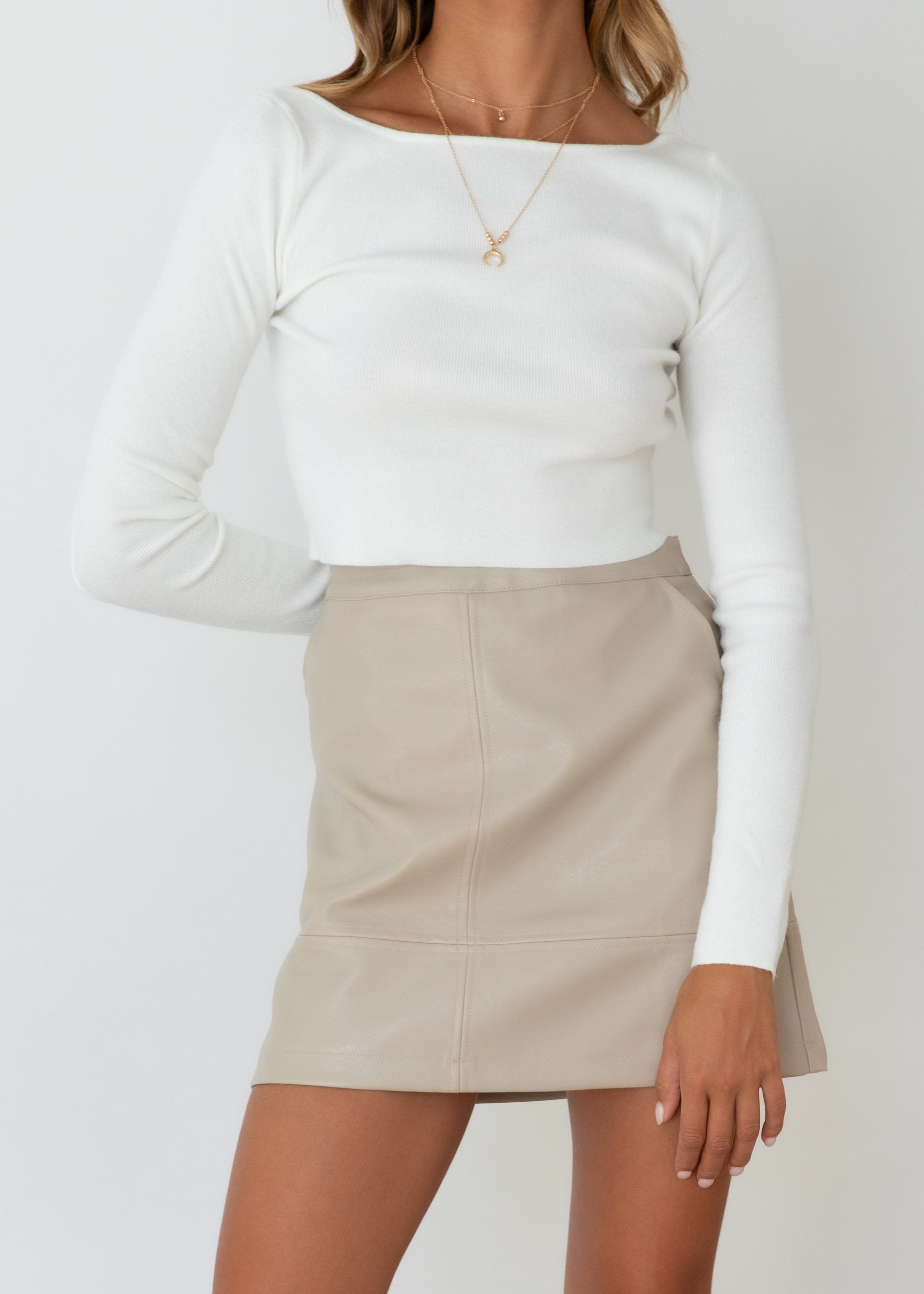 Larina Knit Top - Off White