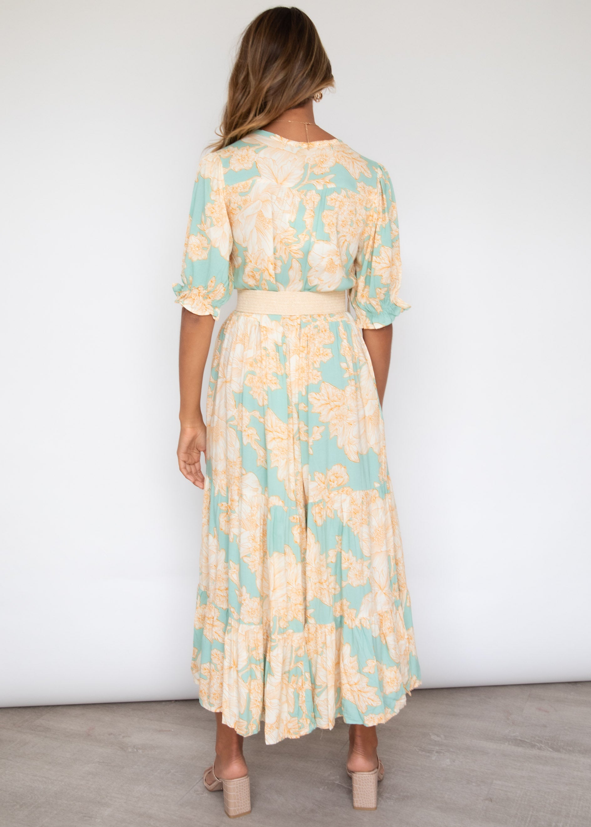 Prisma Maxi Dress - Blue Jade