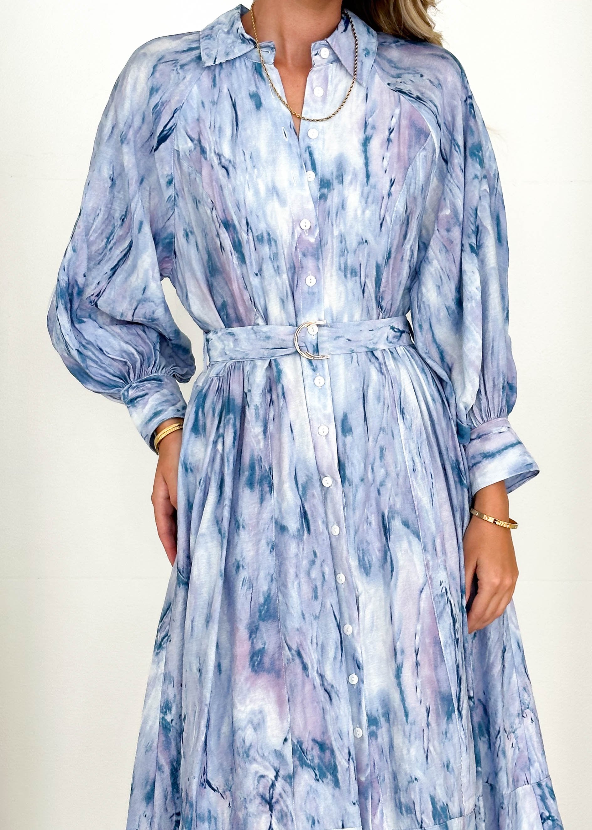 Bonnie Midi Dress - Blue Splash