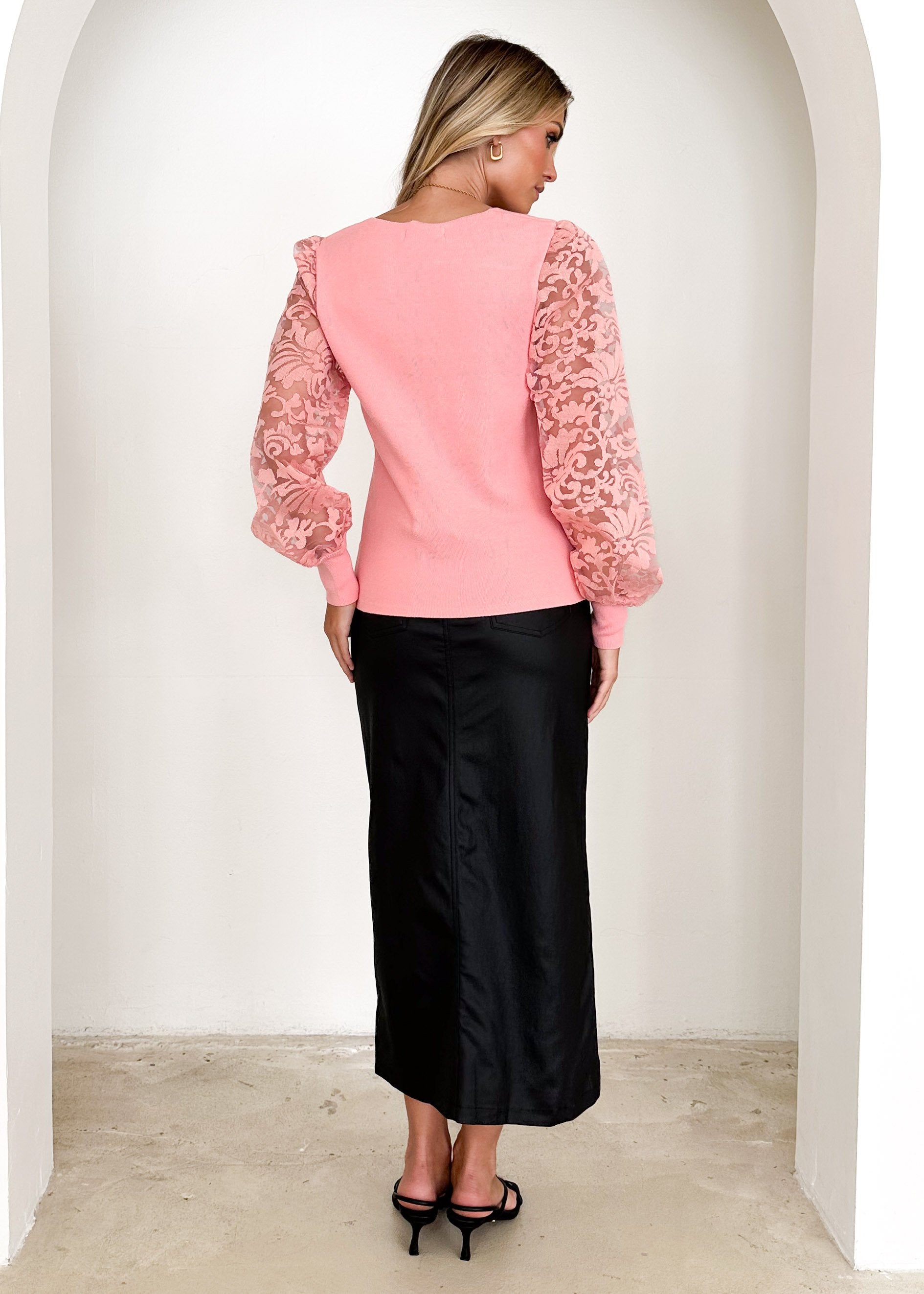 Phasie Knit Top - Pink