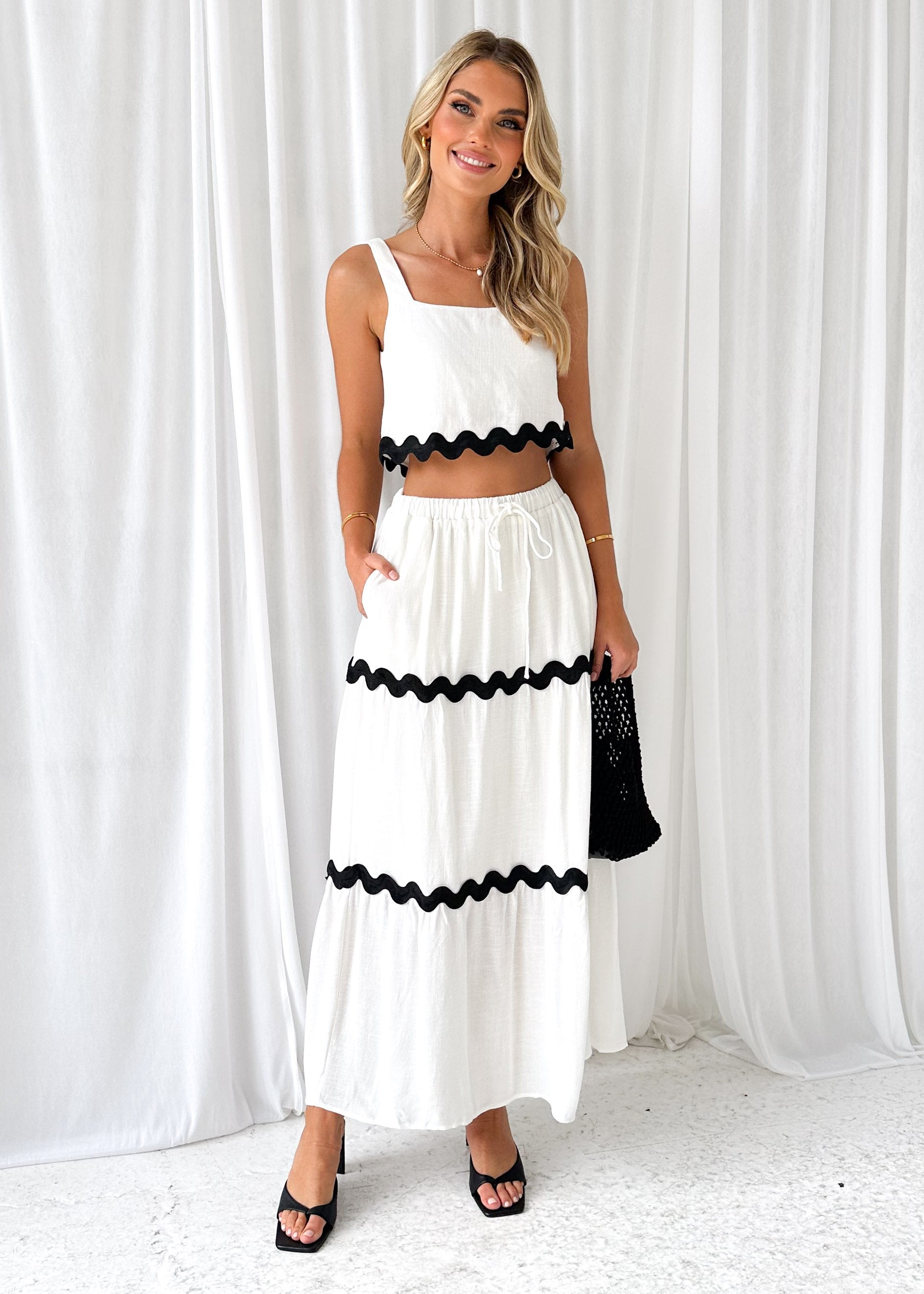 Pleighter Maxi Skirt - Off White