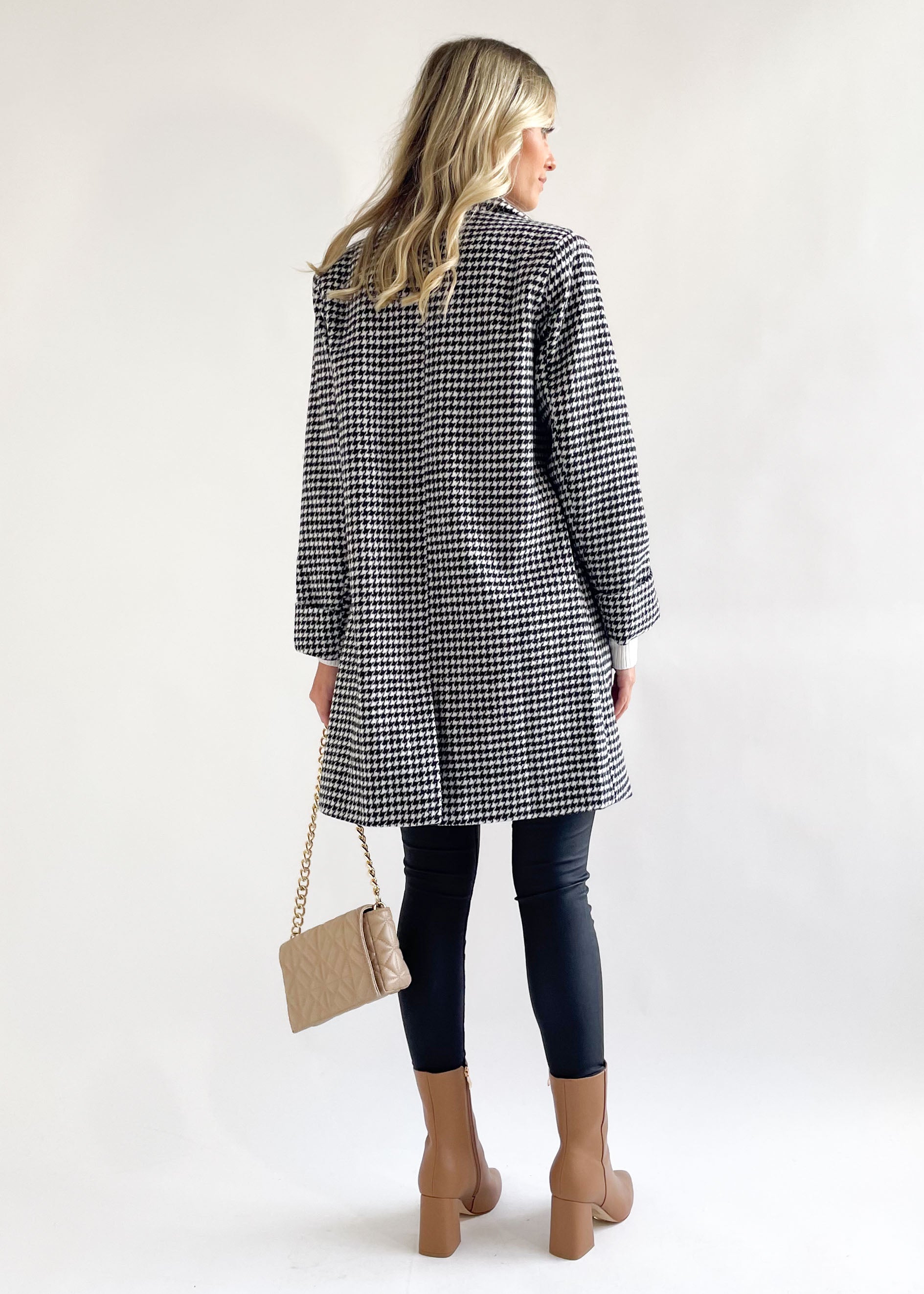 Leyla Coat - Houndstooth