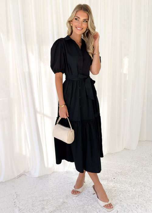 Lema Strapless Maxi Dress - Black