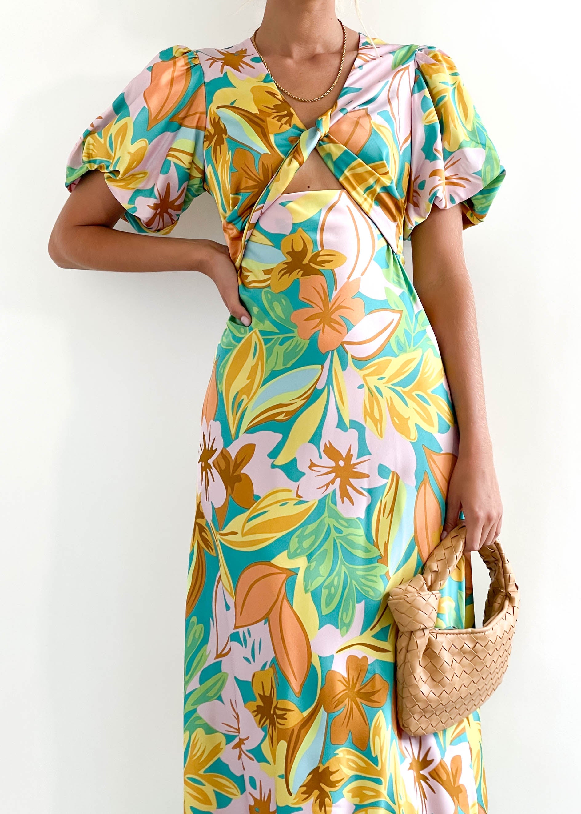 Keeva Midi Dress - Tropical Floral