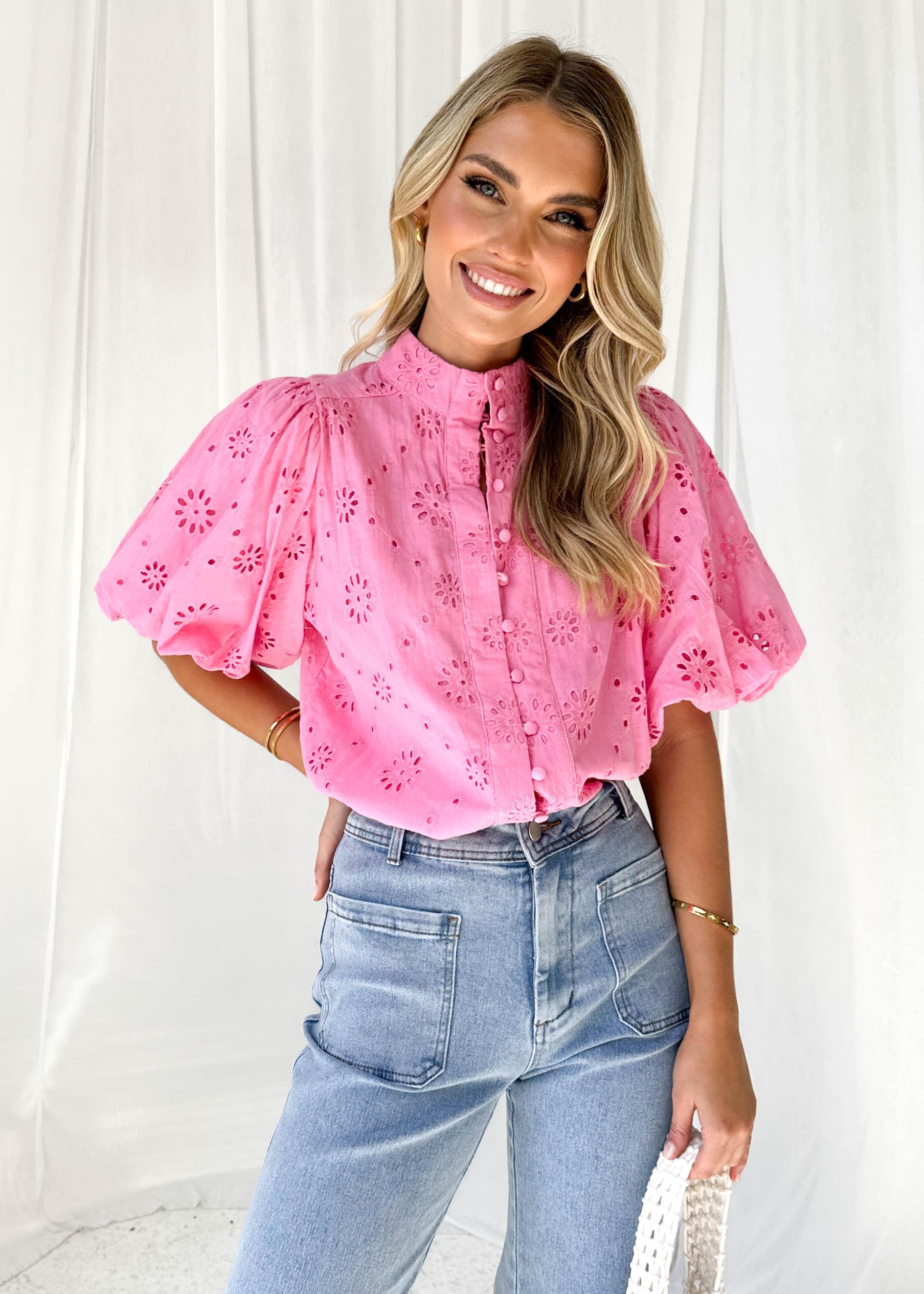 Loanne Shirt - Pink Anglaise