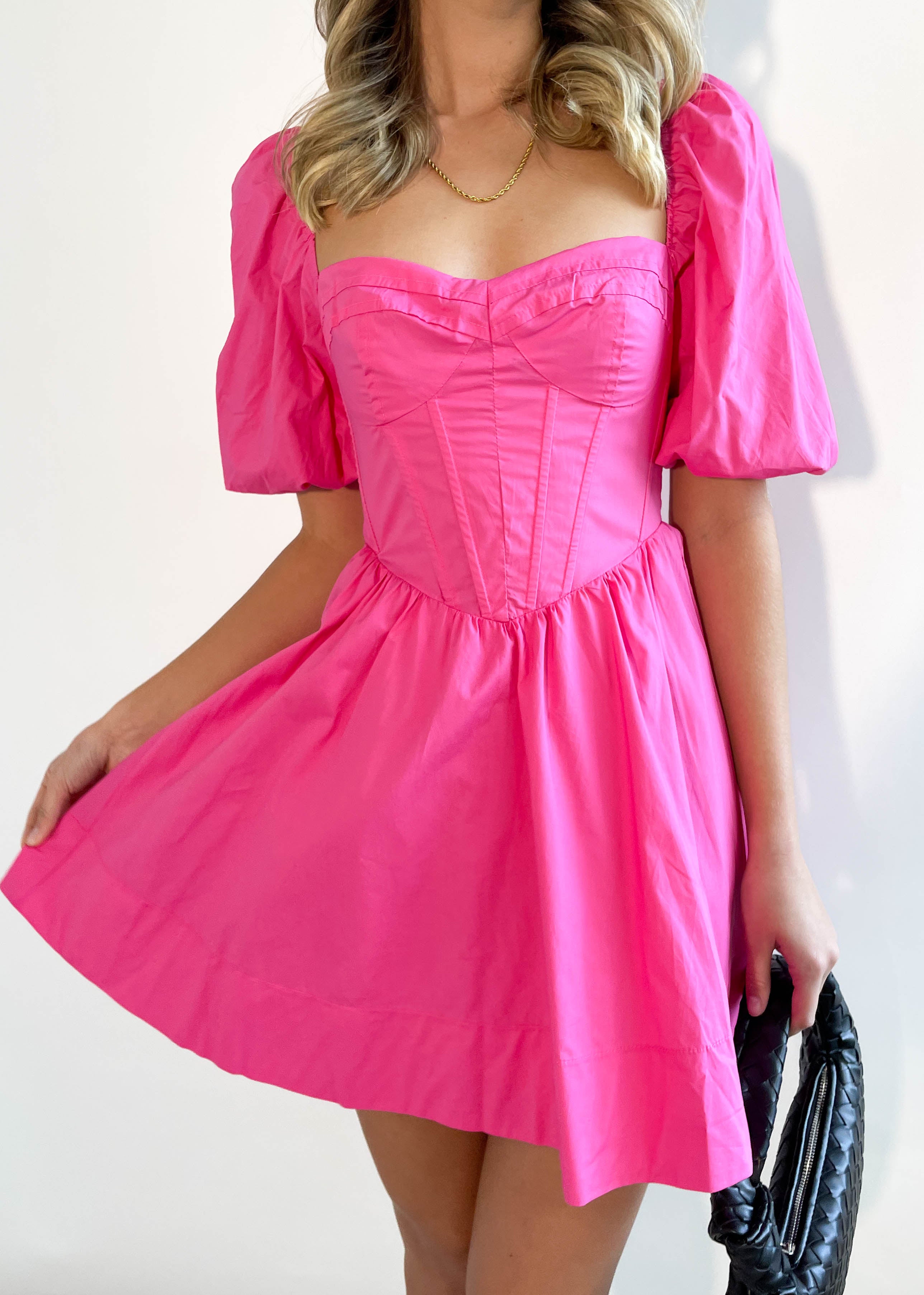 Asher Dress - Hot Pink
