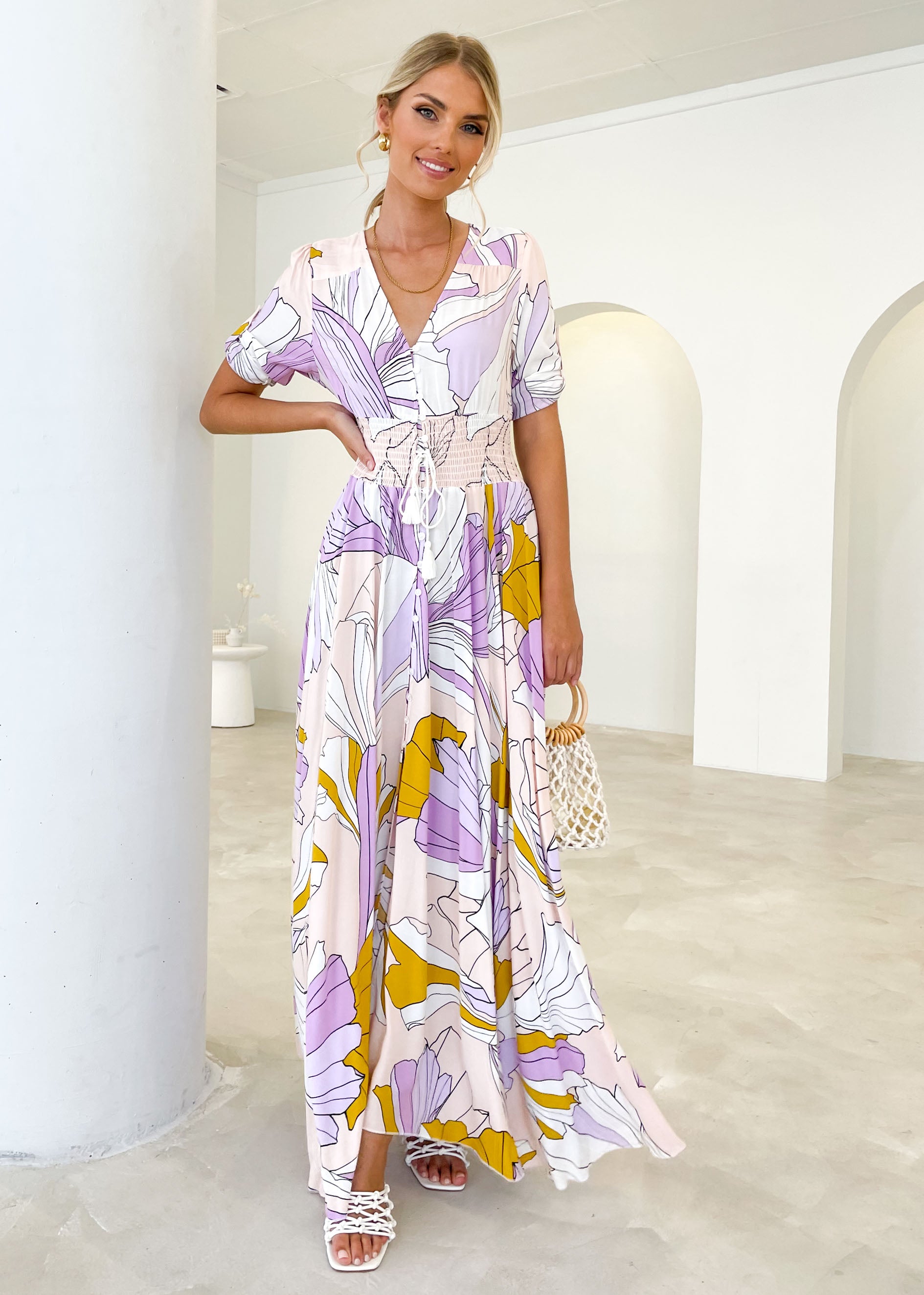 New Romantics Maxi Dress - Lavender Swirl