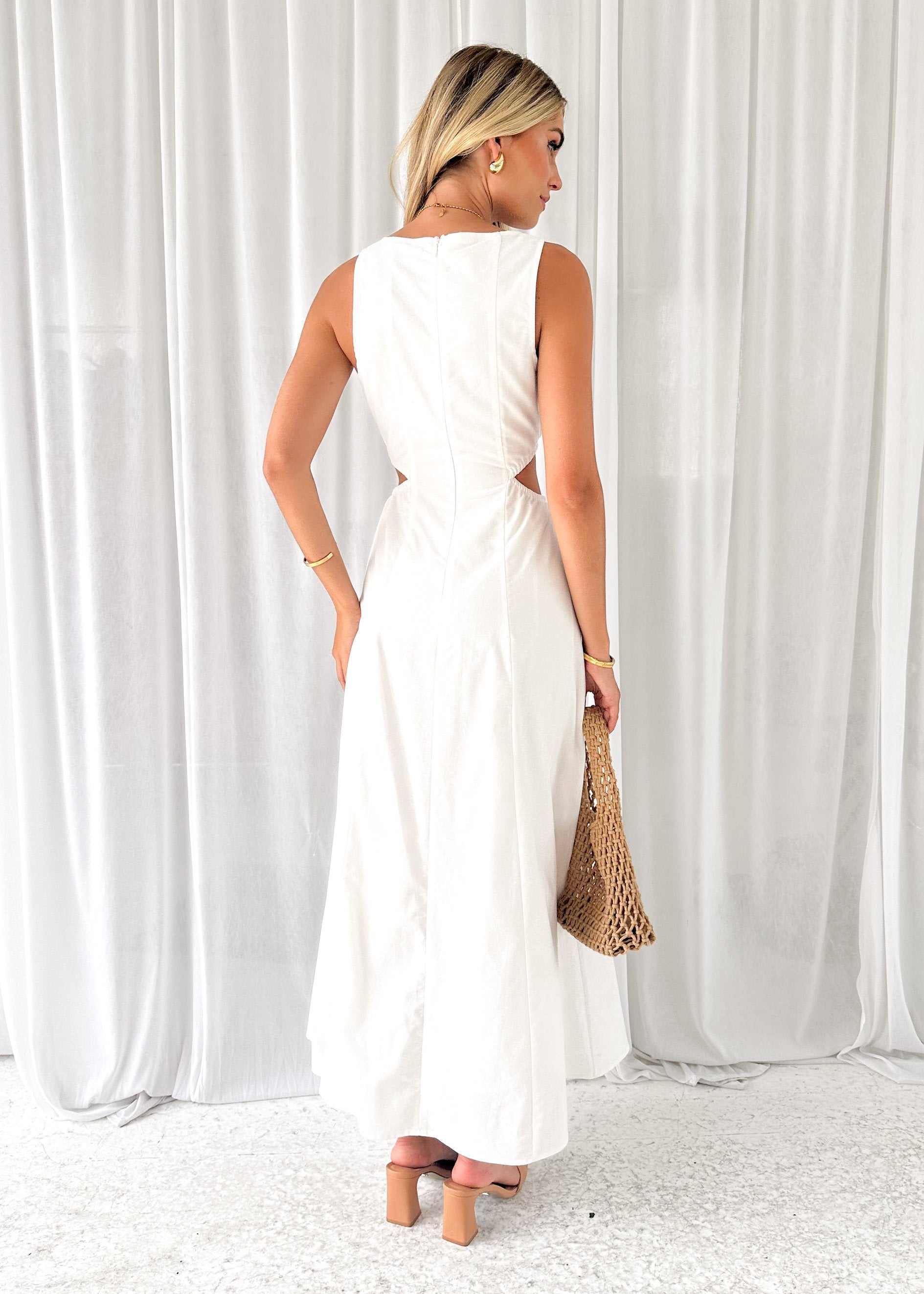 Leaslo Maxi Dress - Off White
