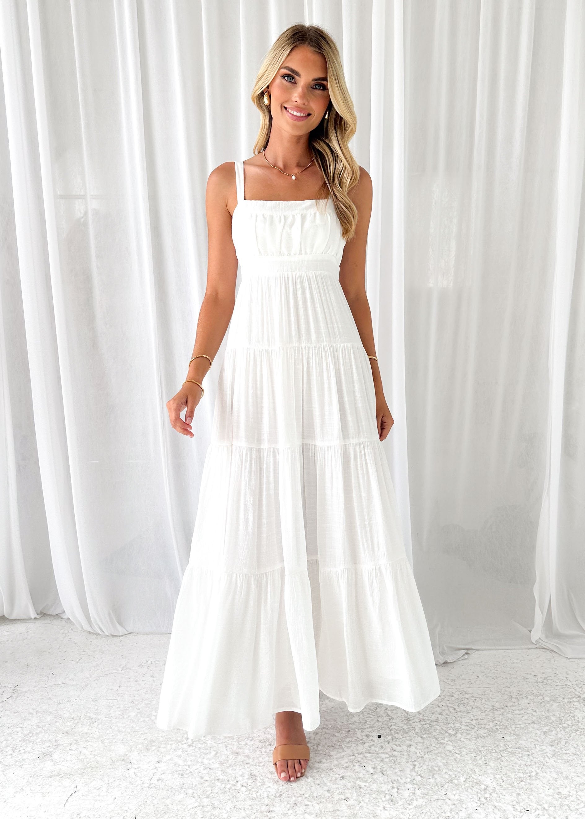 Tailah Maxi Dress - Off White