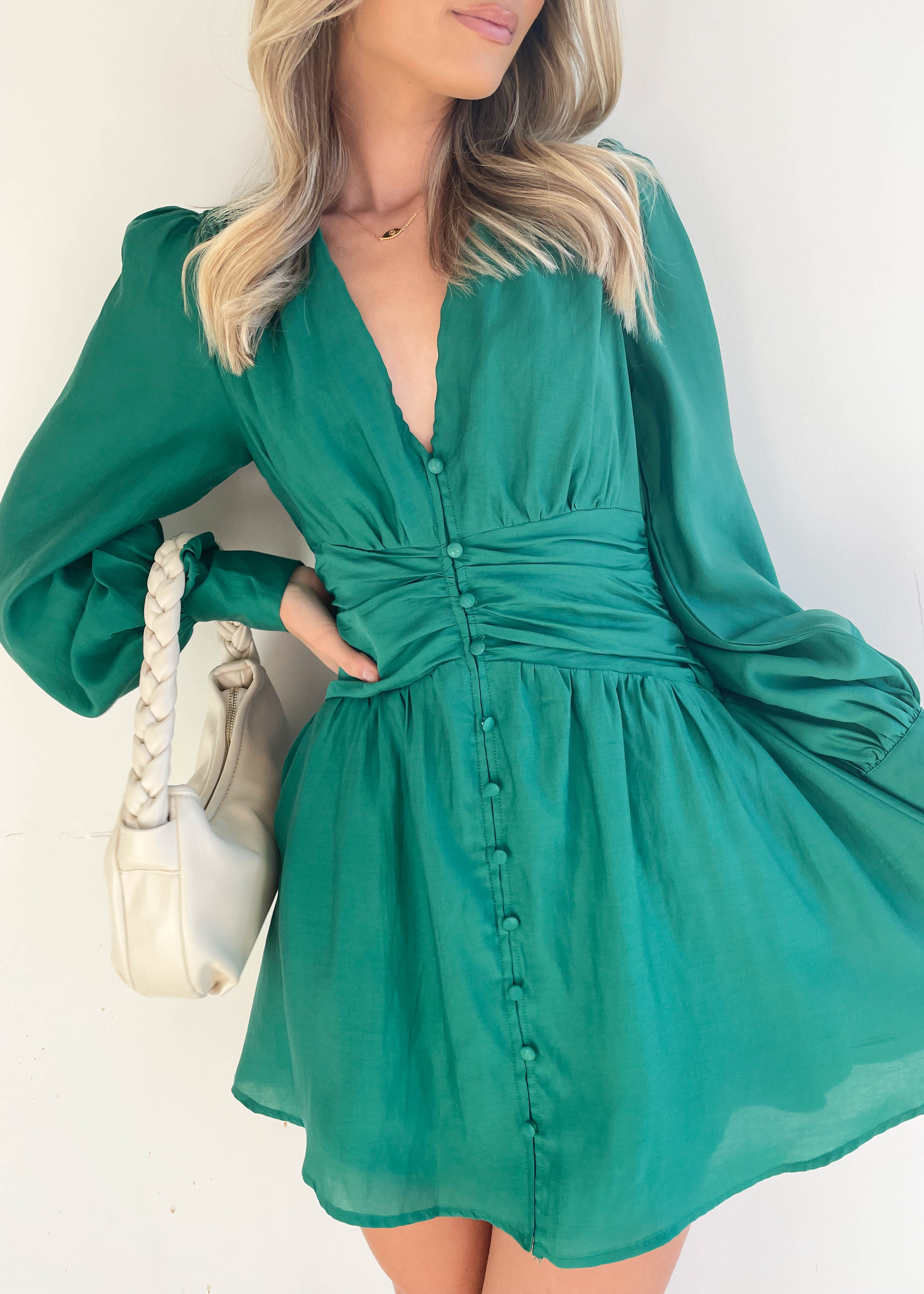 Traver Dress - Emerald