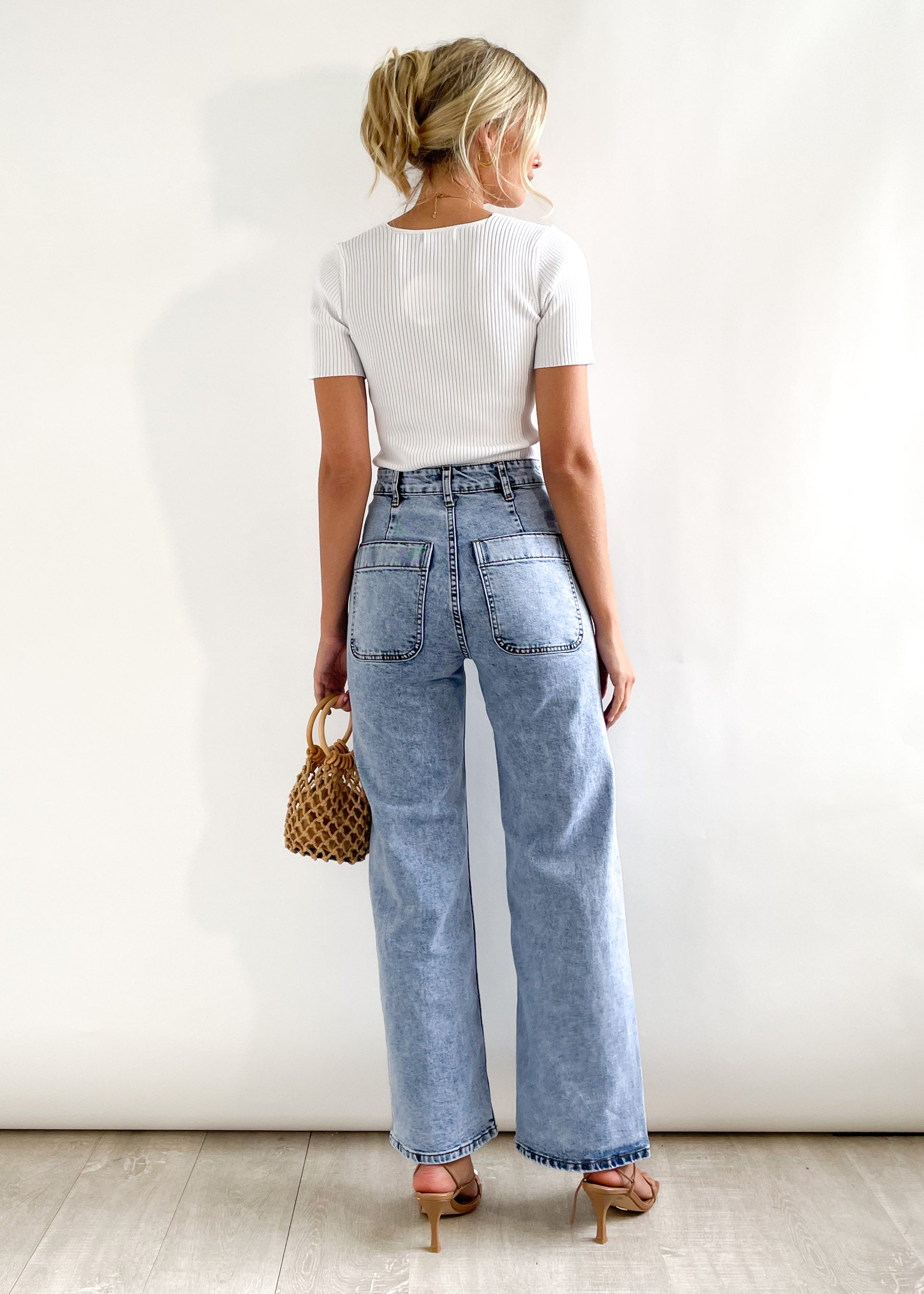 Claria Stretch Denim Jeans - Mid Blue