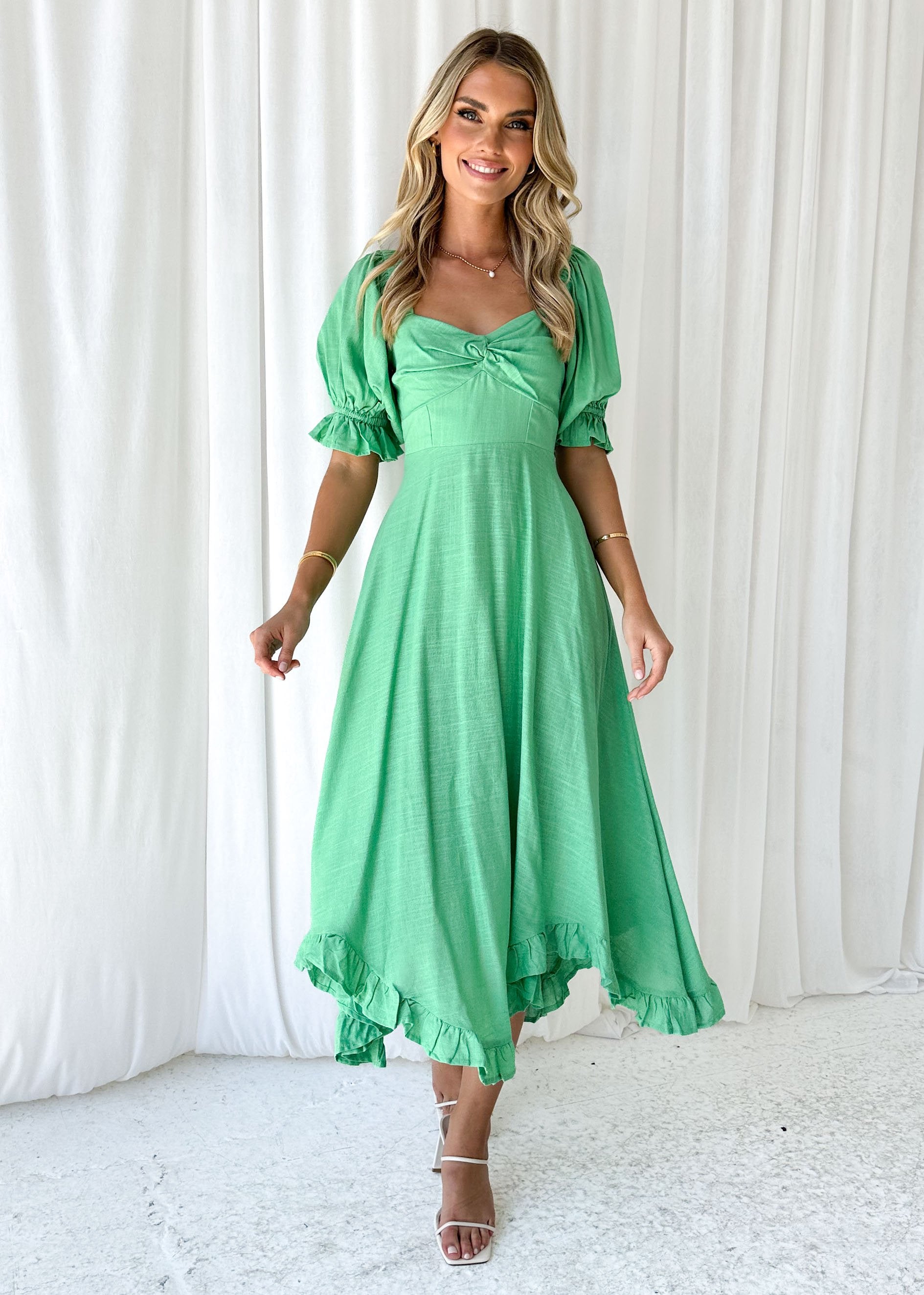Tamanah Midi Dress - Green