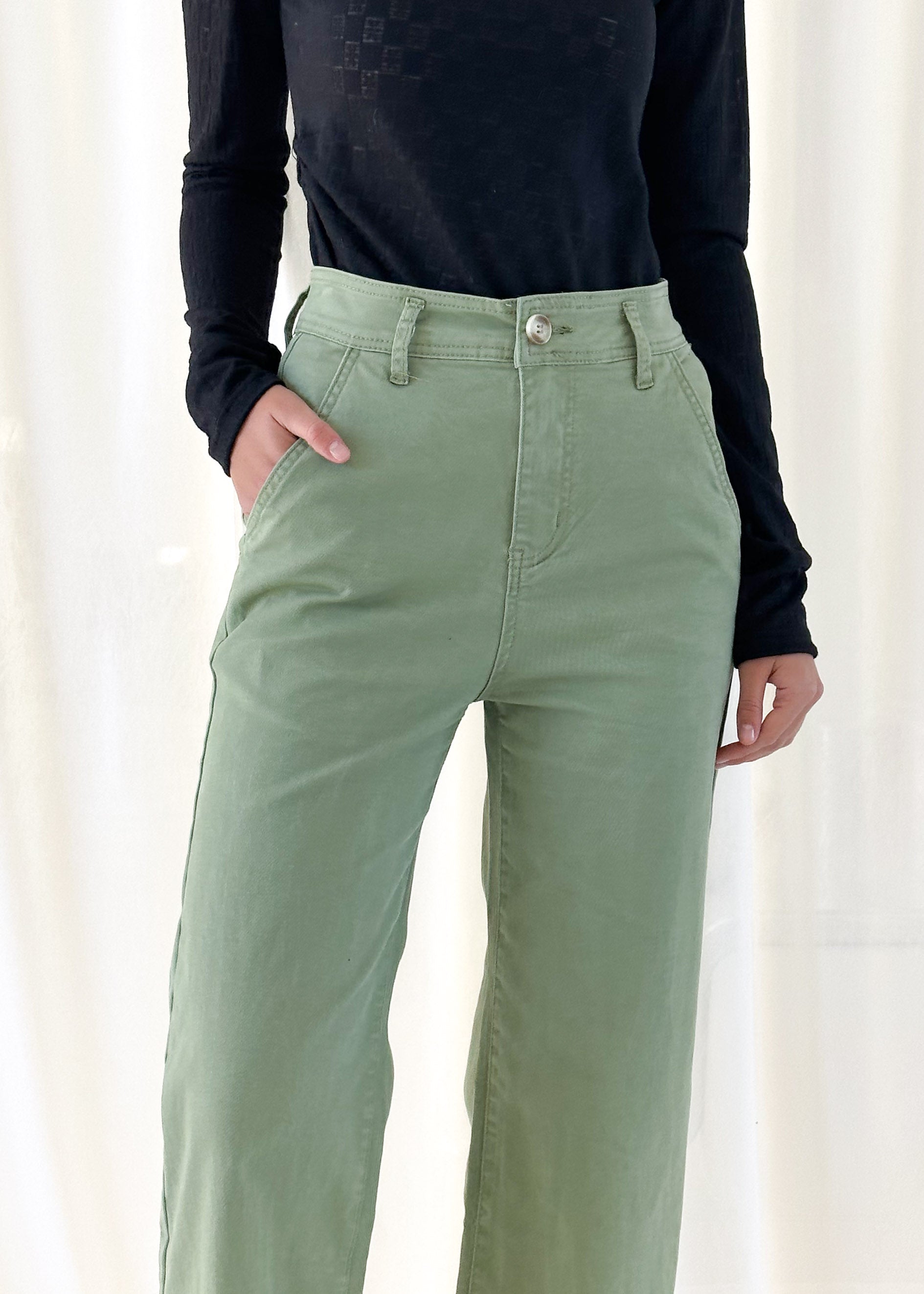 Addie Stretch Jeans - Khaki